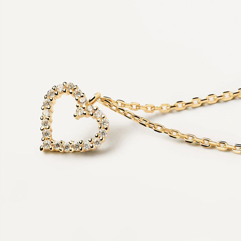 Hollow Heart Necklace