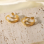 Triple Hoop Earrings