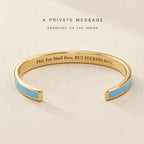 This Too Shall Pass Enamel Cuff Bracelet