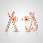 X Cross Earrings
